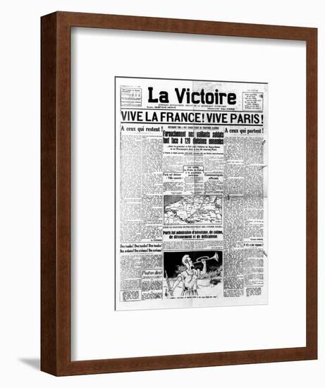 Newspaper Headline-null-Framed Art Print