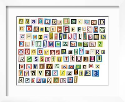 newspaper magazine alphabet with letters numbers posters donatas1205 allposters com