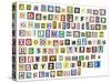 Newspaper, Magazine Alphabet With Letters, Numbers-donatas1205-Stretched Canvas