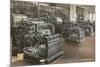 Newspaper Printing Press Room-null-Mounted Art Print