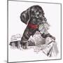 Newspaper Pup - 13A-Peggy Harris-Mounted Giclee Print