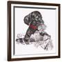 Newspaper Pup - 13A-Peggy Harris-Framed Giclee Print