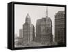 Newspaper Row, City Hall Park, New York, N.Y.-null-Framed Stretched Canvas