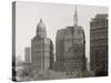 Newspaper Row, City Hall Park, New York, N.Y.-null-Stretched Canvas