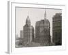 Newspaper Row, City Hall Park, New York, N.Y.-null-Framed Photo