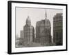 Newspaper Row, City Hall Park, New York, N.Y.-null-Framed Photo