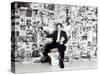 Newspaper Salesman, c.1960-English Photographer-Stretched Canvas