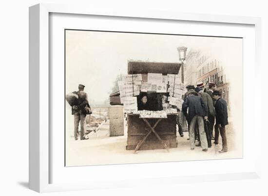 Newspaper Seller, 1914-null-Framed Giclee Print