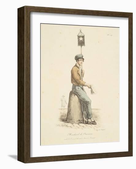 Newspaper Seller-Antoine Charles Horace Vernet-Framed Giclee Print