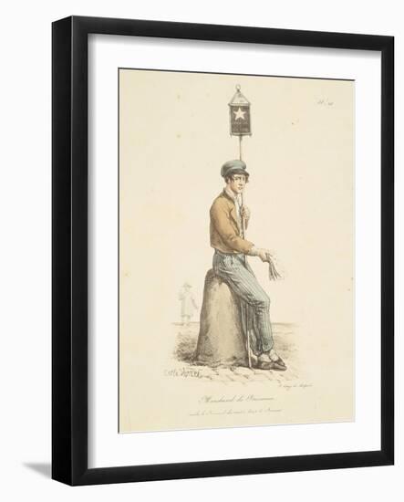 Newspaper Seller-Antoine Charles Horace Vernet-Framed Giclee Print