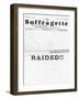 Newspaper, Suffragette-null-Framed Art Print