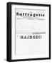 Newspaper, Suffragette-null-Framed Art Print