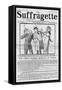 Newspaper, Suffragette-null-Framed Stretched Canvas