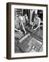 Newspaper Typesetting, Mexborough, South Yorkshire, 1959-Michael Walters-Framed Photographic Print