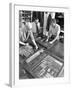 Newspaper Typesetting, Mexborough, South Yorkshire, 1959-Michael Walters-Framed Photographic Print