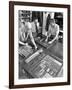 Newspaper Typesetting, Mexborough, South Yorkshire, 1959-Michael Walters-Framed Photographic Print