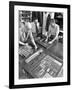 Newspaper Typesetting, Mexborough, South Yorkshire, 1959-Michael Walters-Framed Photographic Print