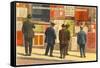 Newspapers in Chinatown, San Francisco, California-null-Framed Stretched Canvas