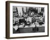 Newsroom of the New York Times-null-Framed Photo