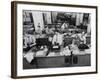 Newsroom of the New York Times-null-Framed Photo