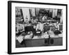 Newsroom of the New York Times-null-Framed Photo