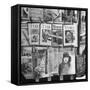 Newsstand Displaying American Magazines-Jack Birns-Framed Stretched Canvas