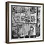 Newsstand Displaying American Magazines-Jack Birns-Framed Photographic Print