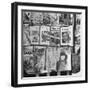 Newsstand Displaying American Magazines-Jack Birns-Framed Photographic Print