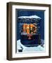 "Newsstand in the Snow", December 20,1941-Norman Rockwell-Framed Giclee Print