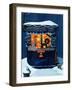 "Newsstand in the Snow", December 20,1941-Norman Rockwell-Framed Giclee Print