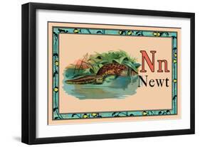 Newt-null-Framed Art Print