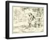 Newton and the Apple-null-Framed Giclee Print