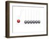 Newton Cradle Ball Pendulum-null-Framed Art Print