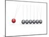 Newton Cradle Ball Pendulum-null-Mounted Art Print