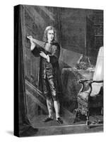 Newton Investigating Light, C1879-John Adam Houston-Stretched Canvas