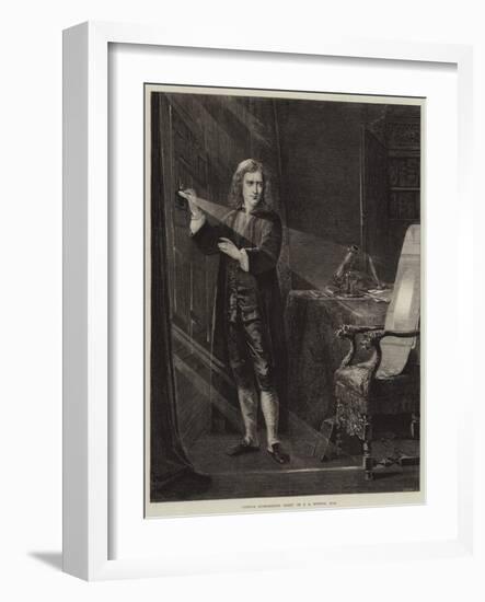 Newton Investigating Light-John Adam P. Houston-Framed Giclee Print