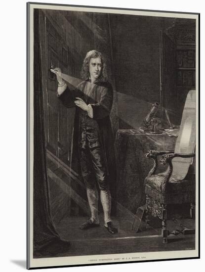 Newton Investigating Light-John Adam P. Houston-Mounted Giclee Print