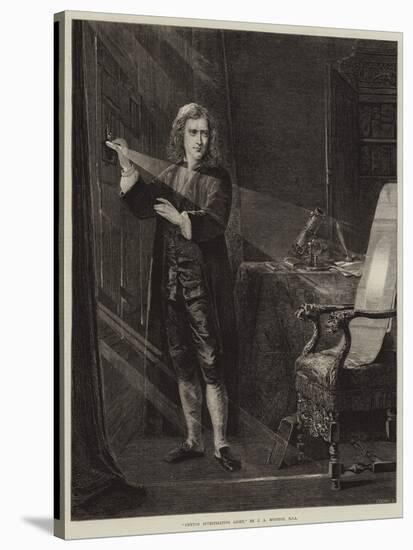 Newton Investigating Light-John Adam P. Houston-Stretched Canvas