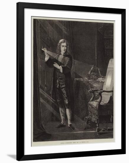 Newton Investigating Light-John Adam P. Houston-Framed Giclee Print