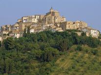 Houses and Church of an Ancient Wine Town on a Hill at Loreto Aprutino in Abruzzi, Italy, Europe-Newton Michael-Mounted Photographic Print