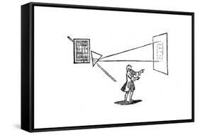 Newton's Experiment Splitting White Light into the Colours of the Spectrum by a Prism, 1757-null-Framed Stretched Canvas