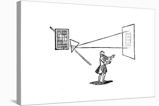 Newton's Experiment Splitting White Light into the Colours of the Spectrum by a Prism, 1757-null-Stretched Canvas