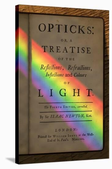 Newton's Opticks with Colour Spectrum-David Parker-Stretched Canvas