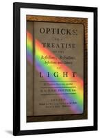 Newton's Opticks with Colour Spectrum-David Parker-Framed Photographic Print