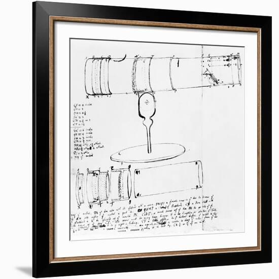 Newton's Telescope, Historical Artwork-Library of Congress-Framed Photographic Print