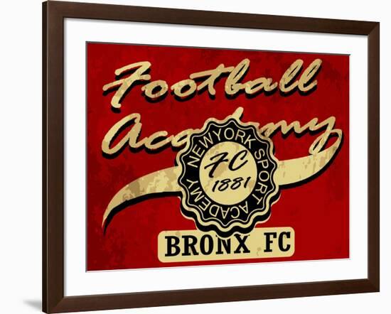 Newyork Football Academy College Tee Graphic-emeget-Framed Art Print