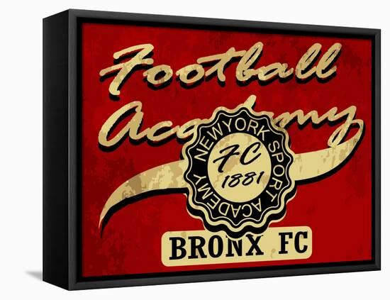 Newyork Football Academy College Tee Graphic-emeget-Framed Stretched Canvas