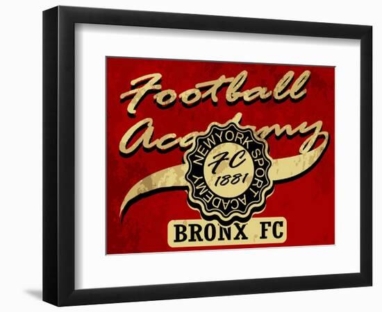 Newyork Football Academy College Tee Graphic-emeget-Framed Art Print