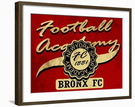 Newyork Football Academy College Tee Graphic-emeget-Framed Art Print