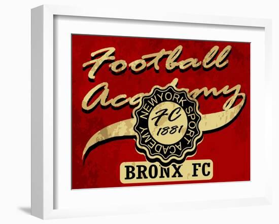 Newyork Football Academy College Tee Graphic-emeget-Framed Art Print